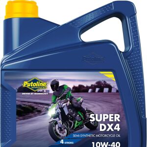 Putoline Super DX4 10W/40 Semi Synthetic Motorcycle Motorbike Oil 4L